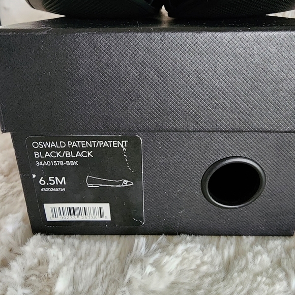 NIB Coach Black Patent Leather Oswald Flats Sz 6.5 - Picture 14 of 14